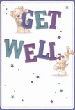 With a joyful energy that could be felt along the friendly stretches of Cranham's high street, this get well card radiates optimism. Two endearing figures-a teddy bear and a playful puppy-seem alive with movement as they hold and support the bold, colourful letters of 'Get Well.' The indigo and teal text stands out with vibrancy against the soft, cream background, adding a bright touch to the message. Blue and purple starbursts sparkle playfully, mirroring the hope that flourishes throughout Cranham's welcoming community. The inviting, plush textures of the bear and pup suggest a moment of comfort-like a gentle hug or a fresh bouquet. More than just a card, this image extends genuine warmth and encouragement, ideal for any loved one in recovery when paired with an elegant arrangement from Cranham Flowers, delivered directly to their Cranham home.
